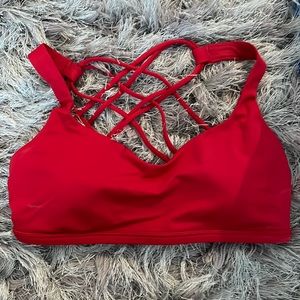 Lululemon free to be bra red